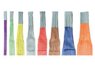 Oeil industriel - observez la Quatre-Couche duplex de brides de sangle de polyester en vert/rouge/bleu