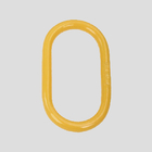 Les accessoires de levage à anneau fort en alliage européen standard jaune ou rouge sont robustes et durables