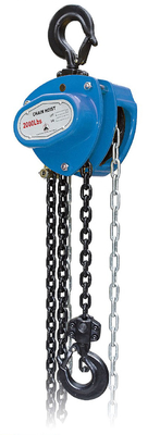 Bloc de chaîne manuel 1T Léger 5,3 kg 4 1 Facteur de sécurité pour un levage facile