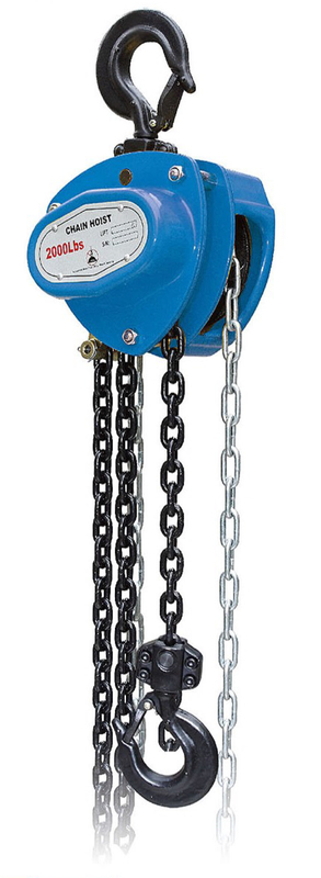 Bloc de chaîne manuel 1T Léger 5,3 kg 4 1 Facteur de sécurité pour un levage facile
